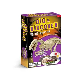 Dig & Discover Dinosaur Excavation Kit Velociraptor