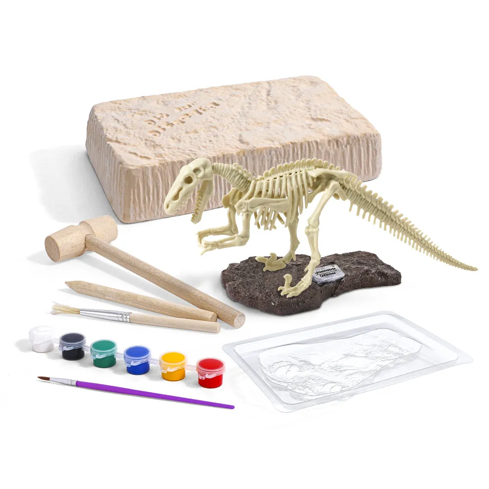 Dig & Discover Dinosaur Excavation Kit Velociraptor