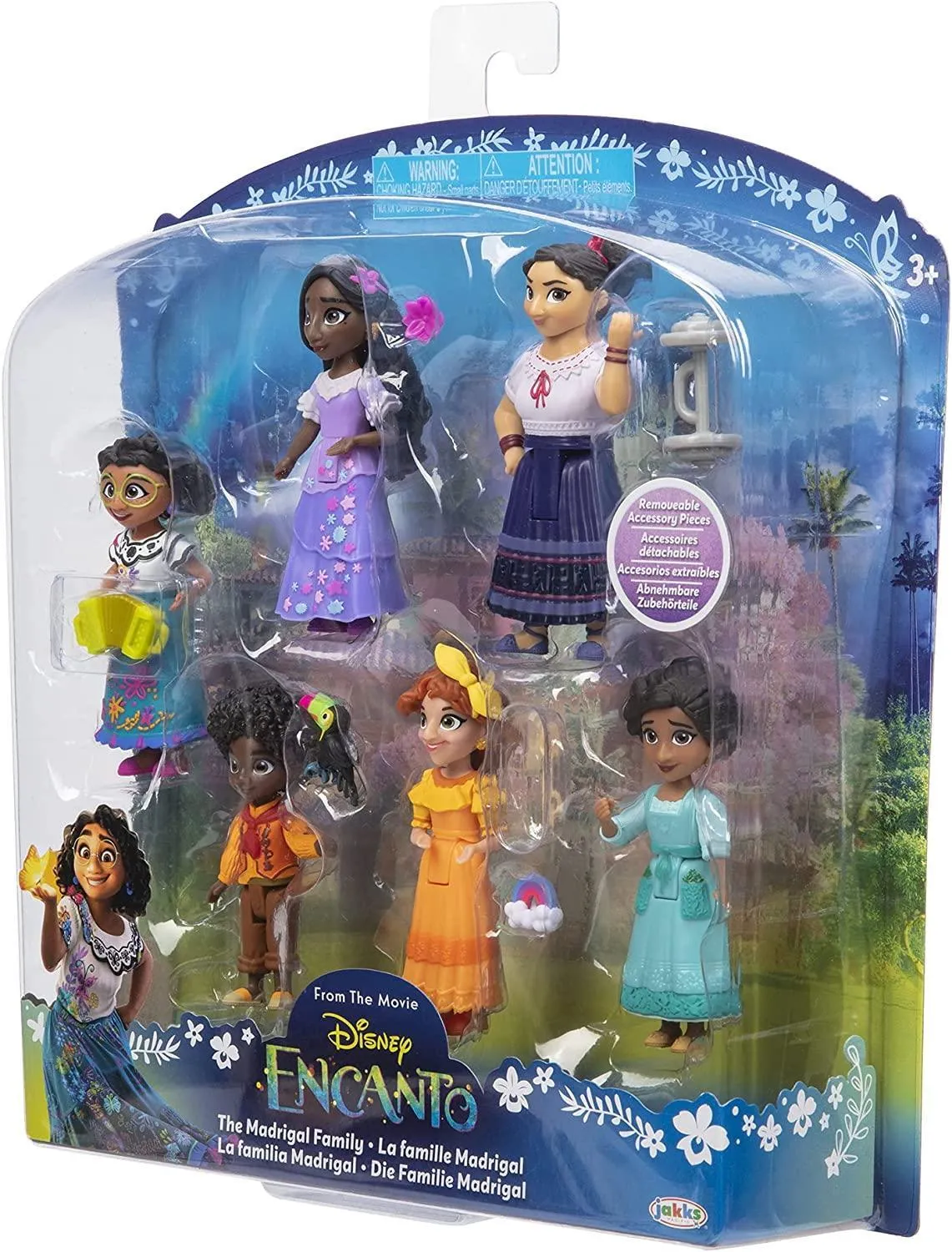 Disney Encanto Doll Figures, The Madrigal Family 6-Pack Set