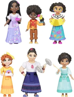 Disney Encanto Doll Figures, The Madrigal Family 6-Pack Set