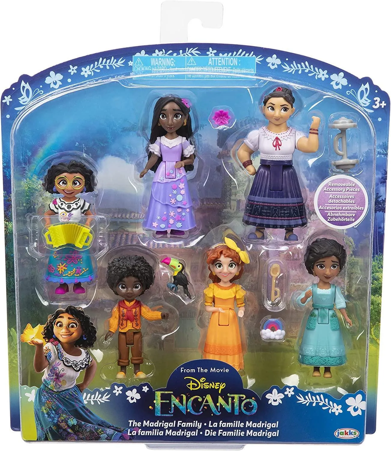 Disney Encanto Doll Figures, The Madrigal Family 6-Pack Set
