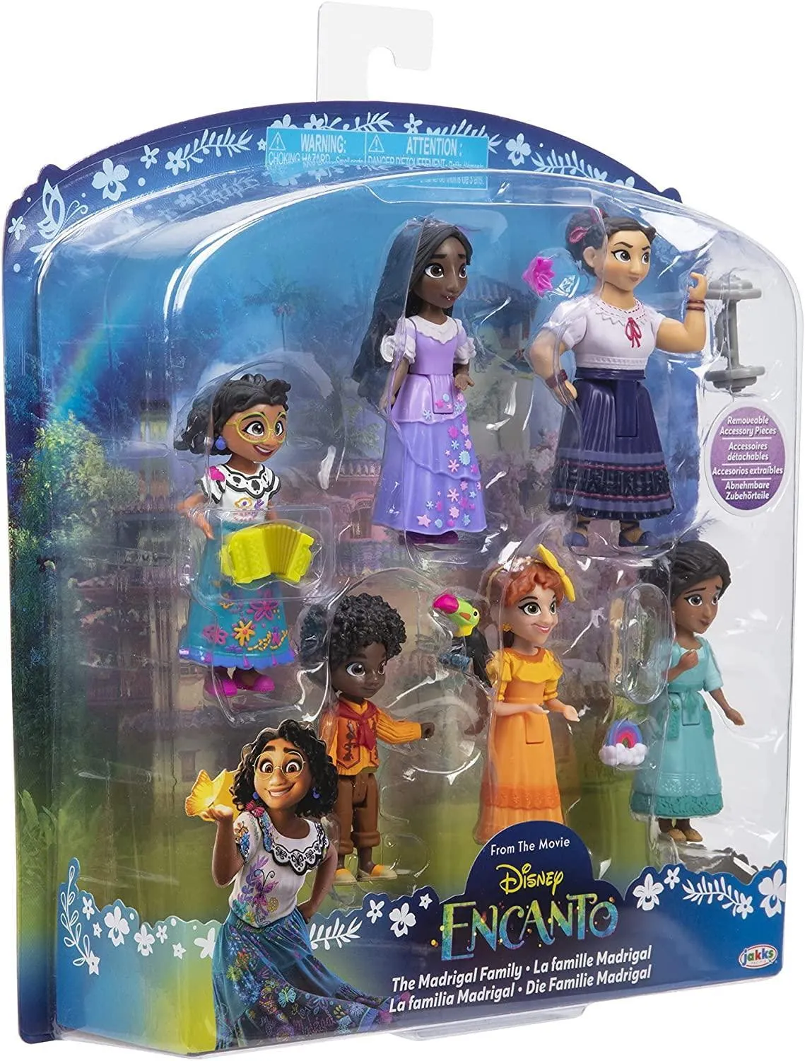 Disney Encanto Doll Figures, The Madrigal Family 6-Pack Set