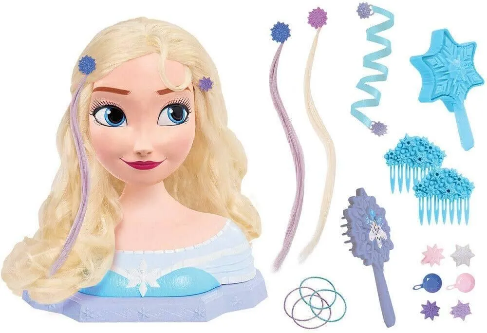 Disney Frozen 2 Deluxe Elsa Snow Queen Deluxe Styling Head