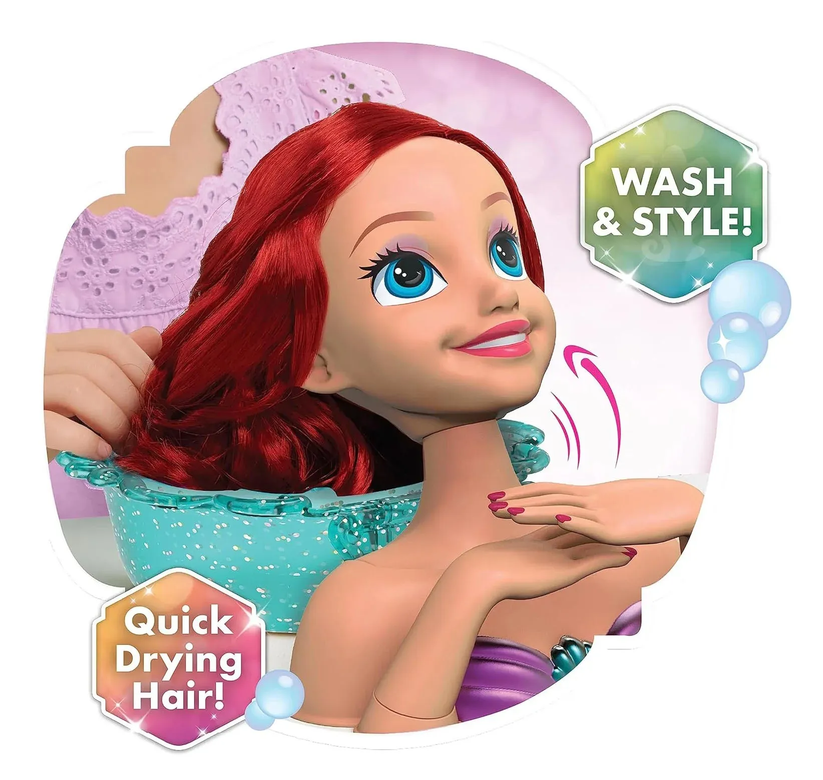 Disney Princess Feature Spa Styling Head - Ariel