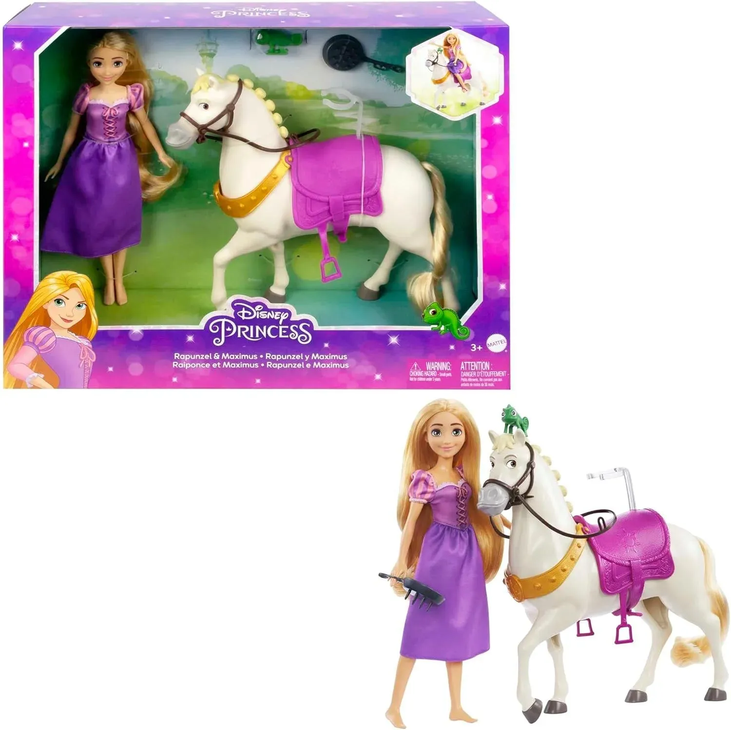 Disney Princess Rapunzel Doll with Maximus Horse