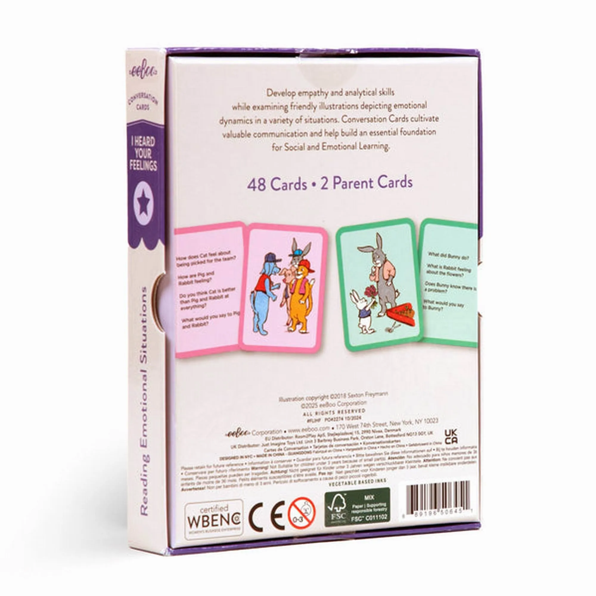 eeBoo I Heard Your Feelings Conversation Cards – New Packaging