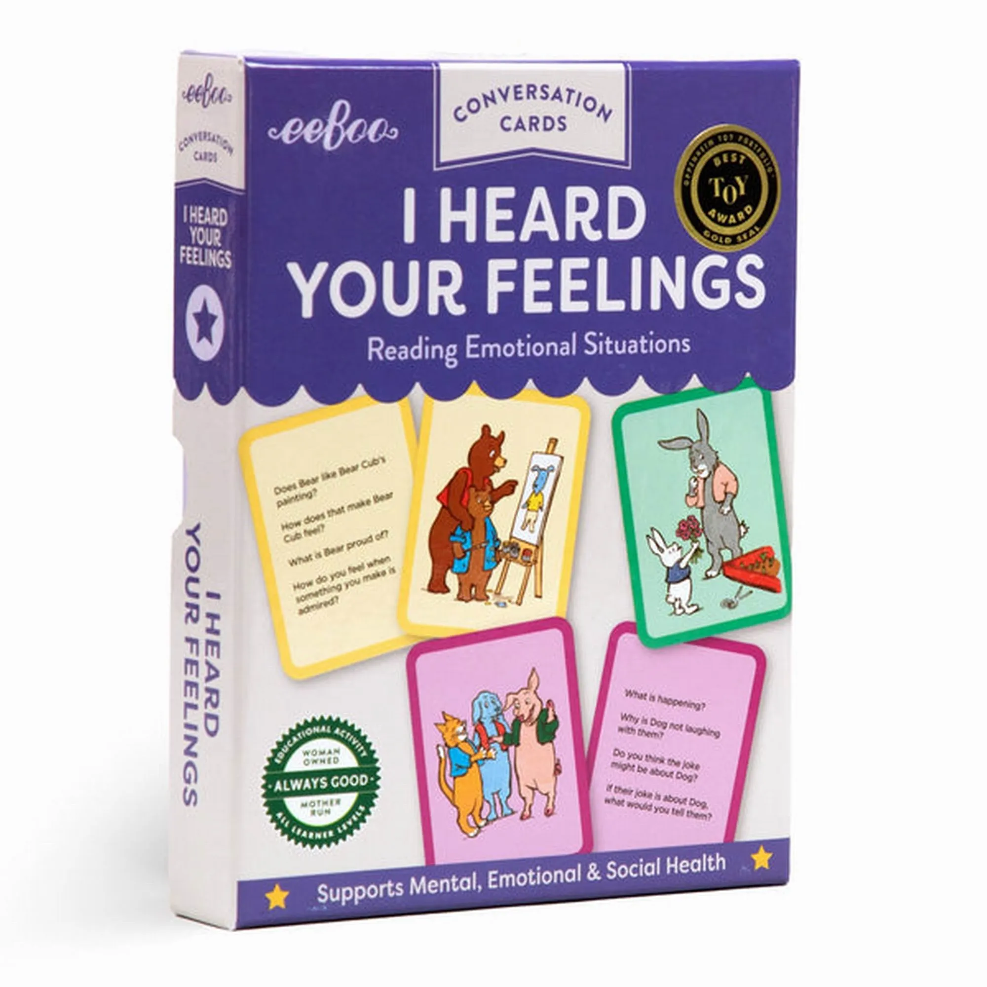 eeBoo I Heard Your Feelings Conversation Cards – New Packaging