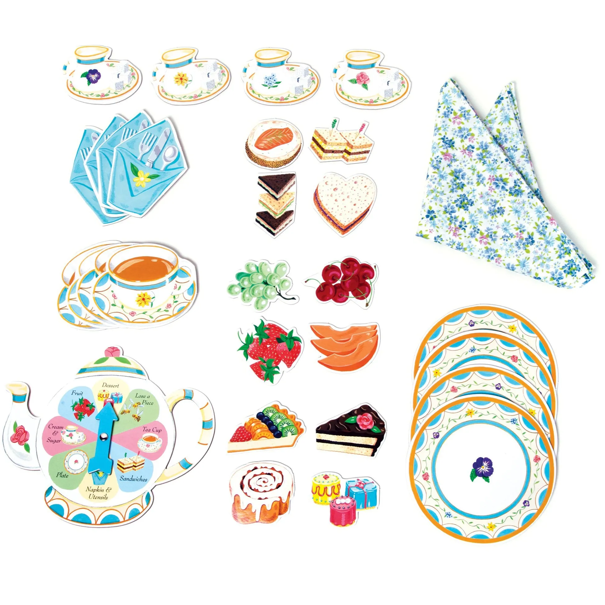 eeBoo Tea Party Spinner Game (2ed)