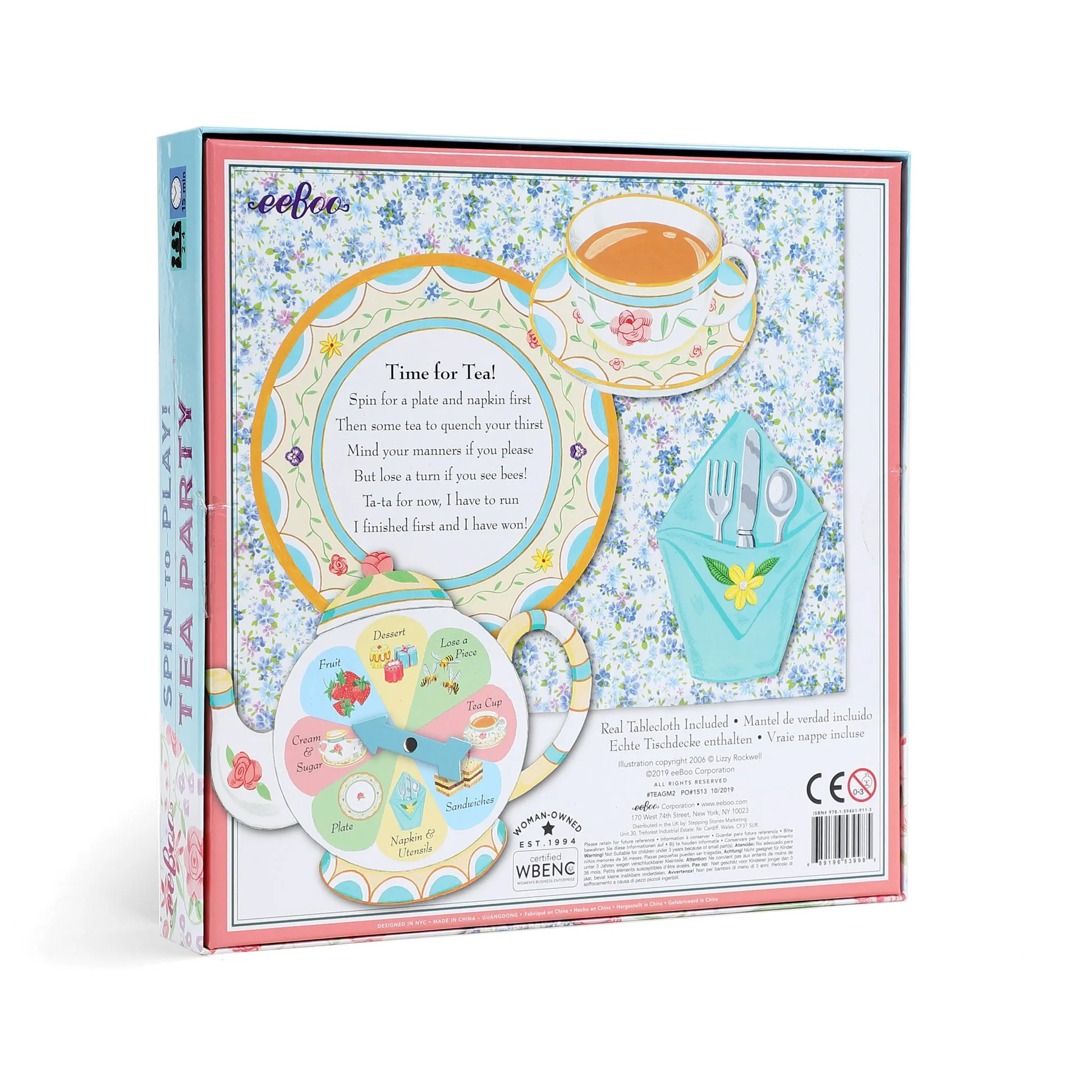 eeBoo Tea Party Spinner Game (2ed)