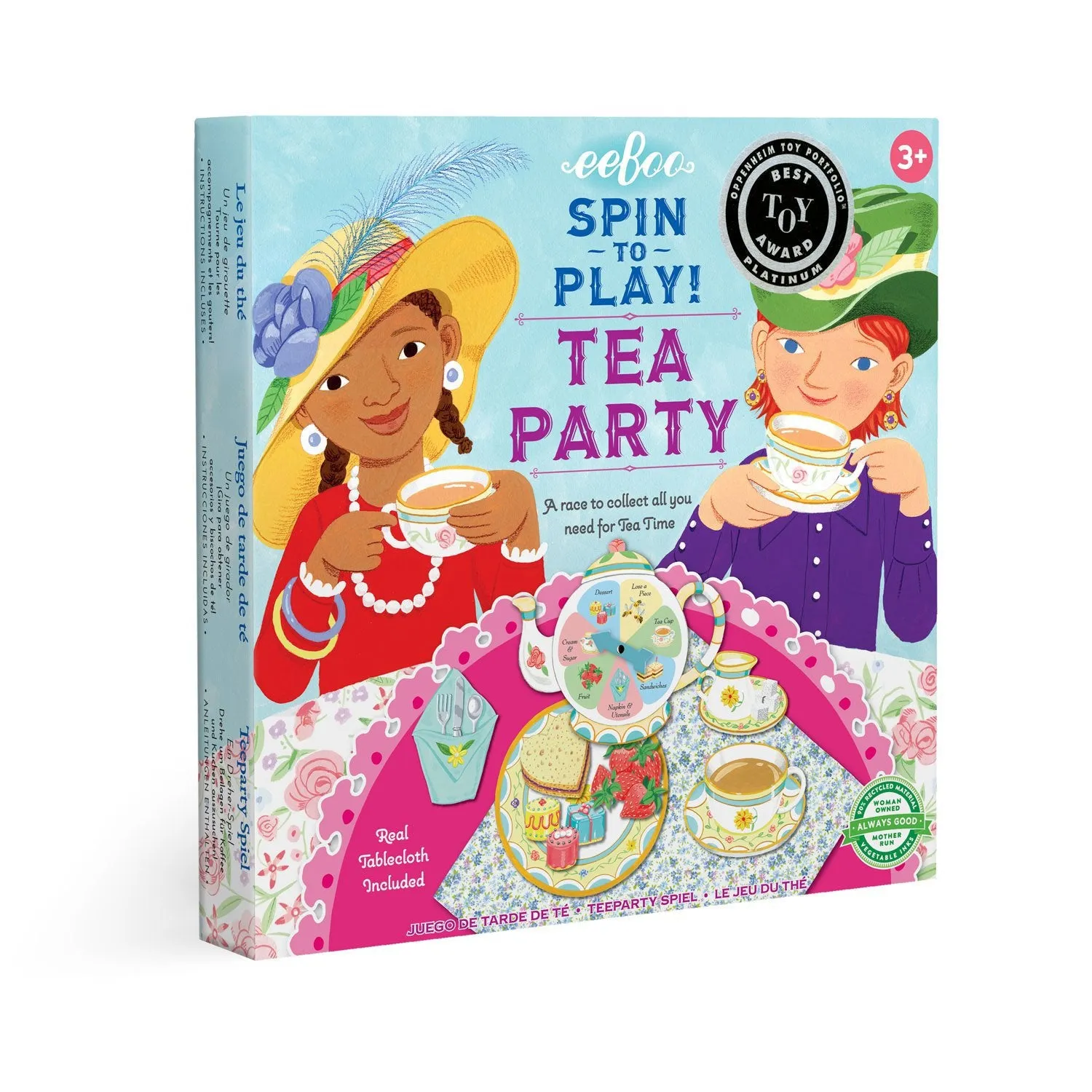 eeBoo Tea Party Spinner Game (2ed)