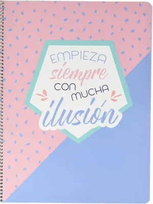 Erik Grupo Spiral Notebook A4, Microperforated, Amelie Pastel Collection
