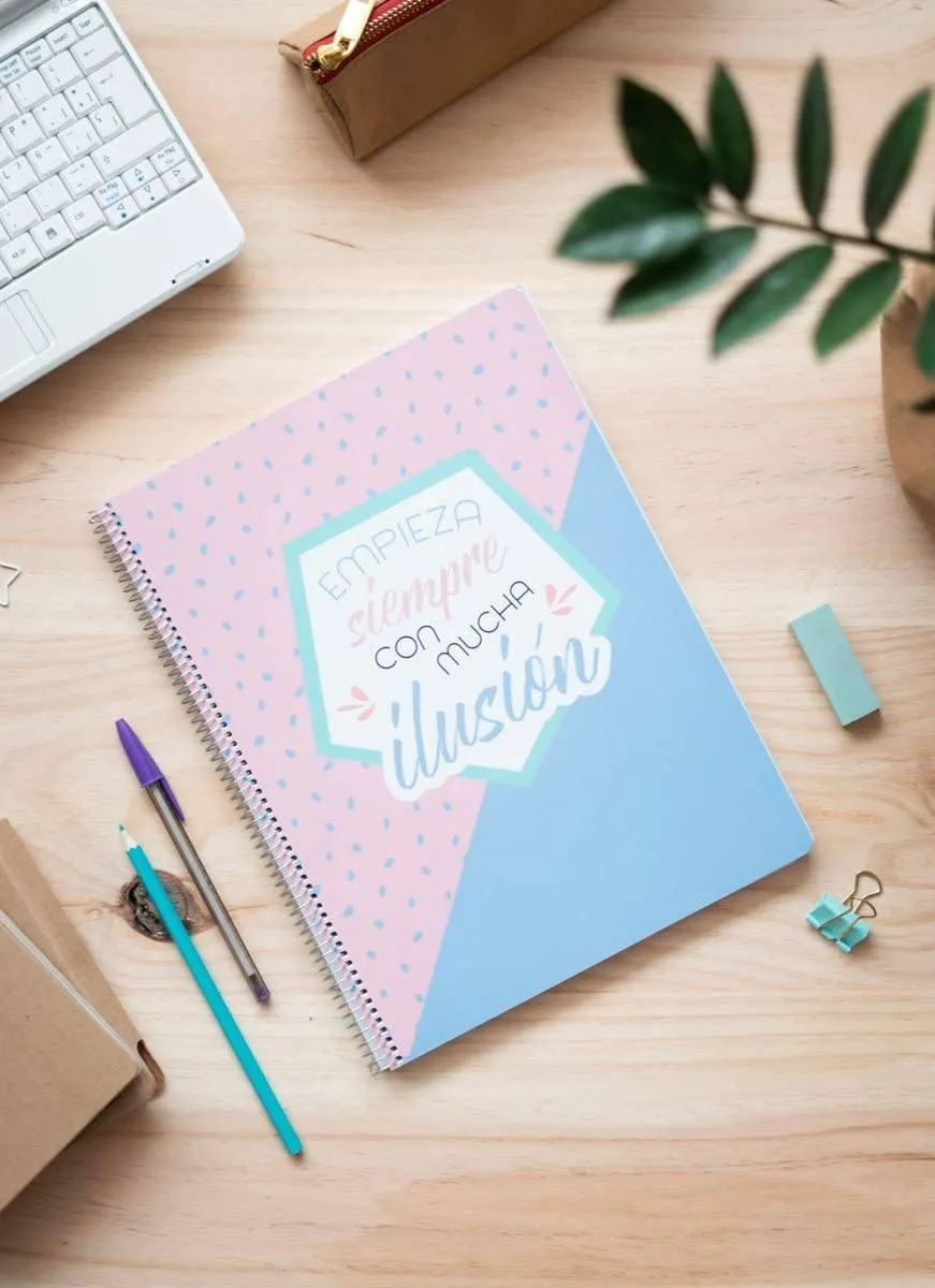 Erik Grupo Spiral Notebook A4, Microperforated, Amelie Pastel Collection
