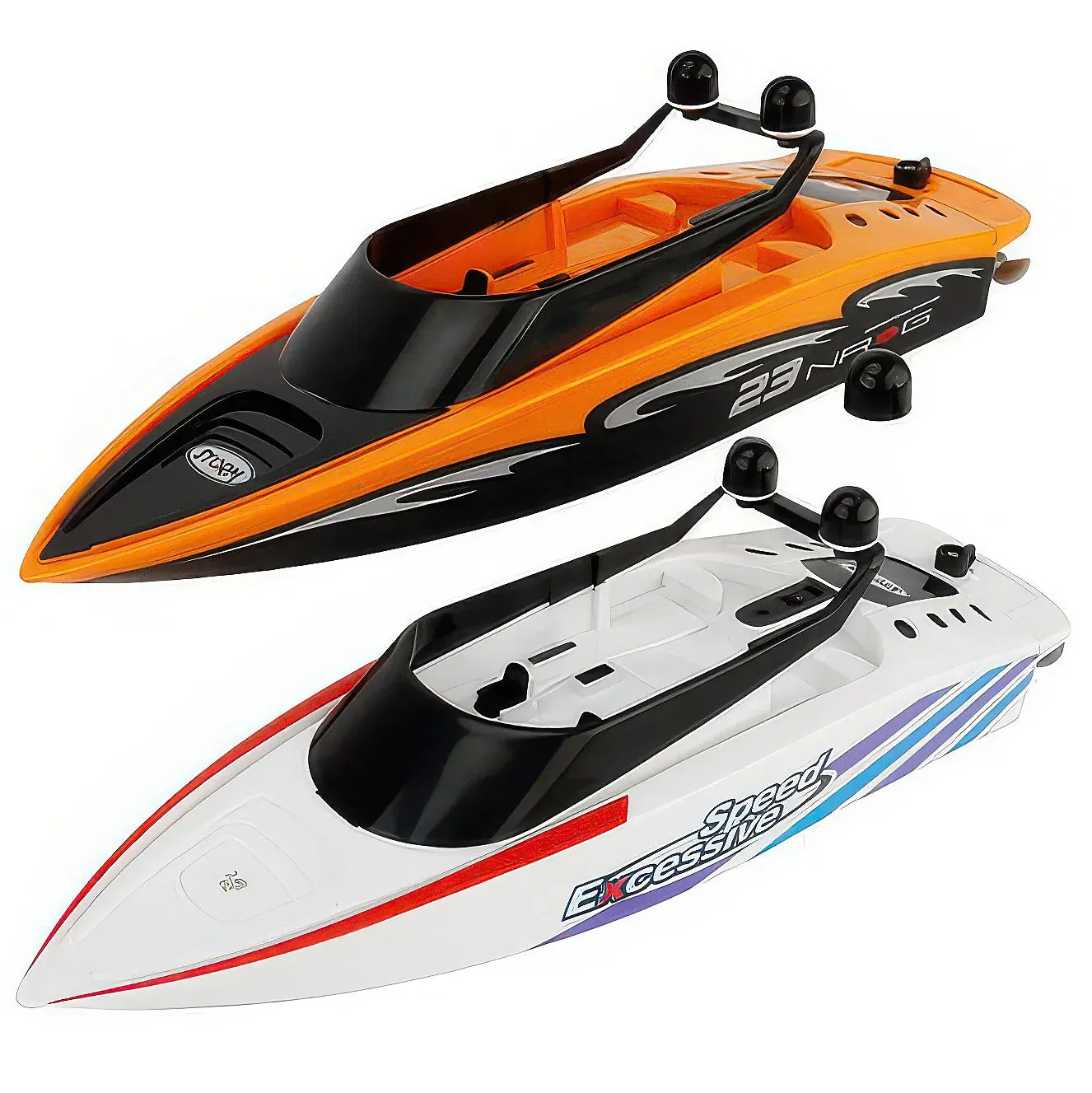 'Excessive Speed' RC Remote Controlled Toy Racing Boat - Assorted