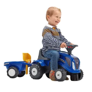 Falk Baby New Holland Ride-On Toddler Tractor Set