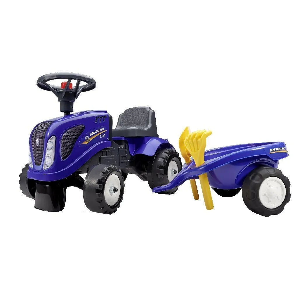 Falk Baby New Holland Ride-On Toddler Tractor Set