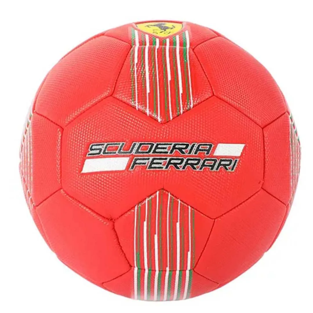 FERRARI SIZE 5 MACHINE SEWING SOCCER BALL RED BY MESUCA