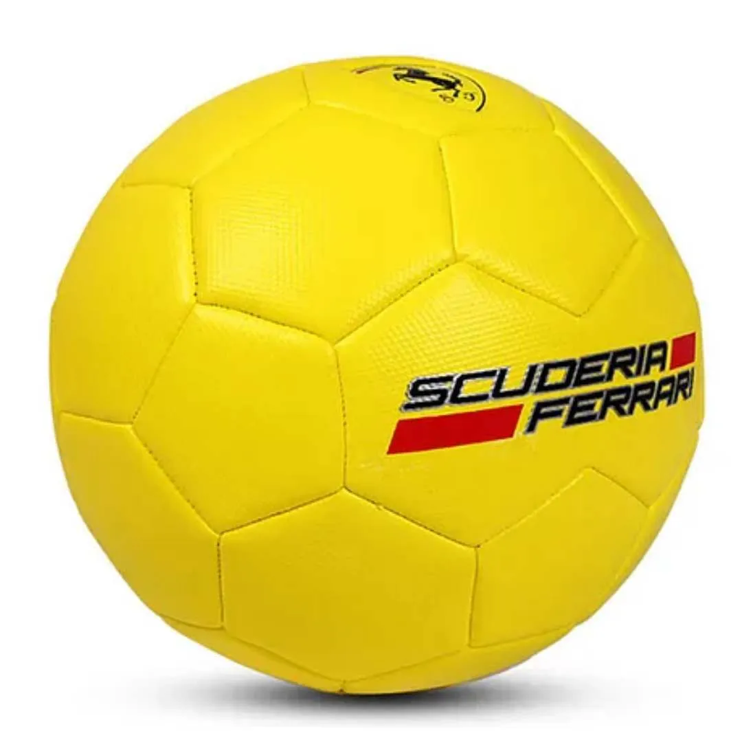 FERRARI Size 5 MACHINE SEWING SOCCER BALL- YELLOW BY MESUCA