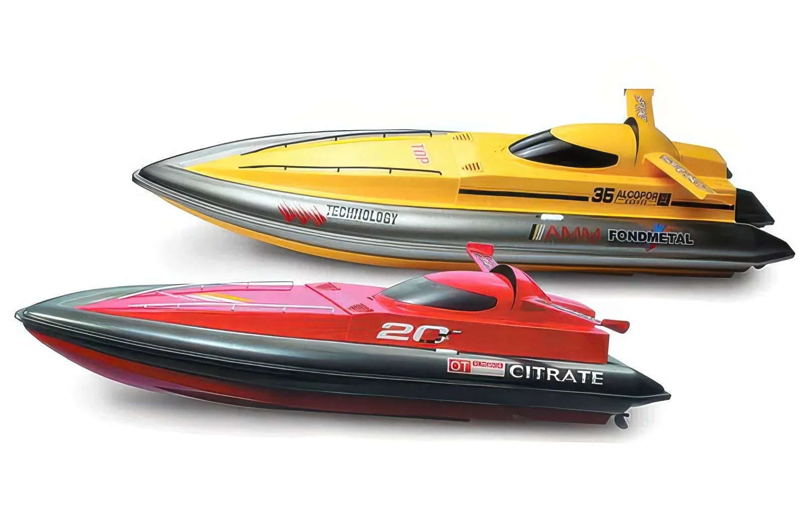 FIERCE Super Large Size Remote Controlled Racing Speedboat 80cm