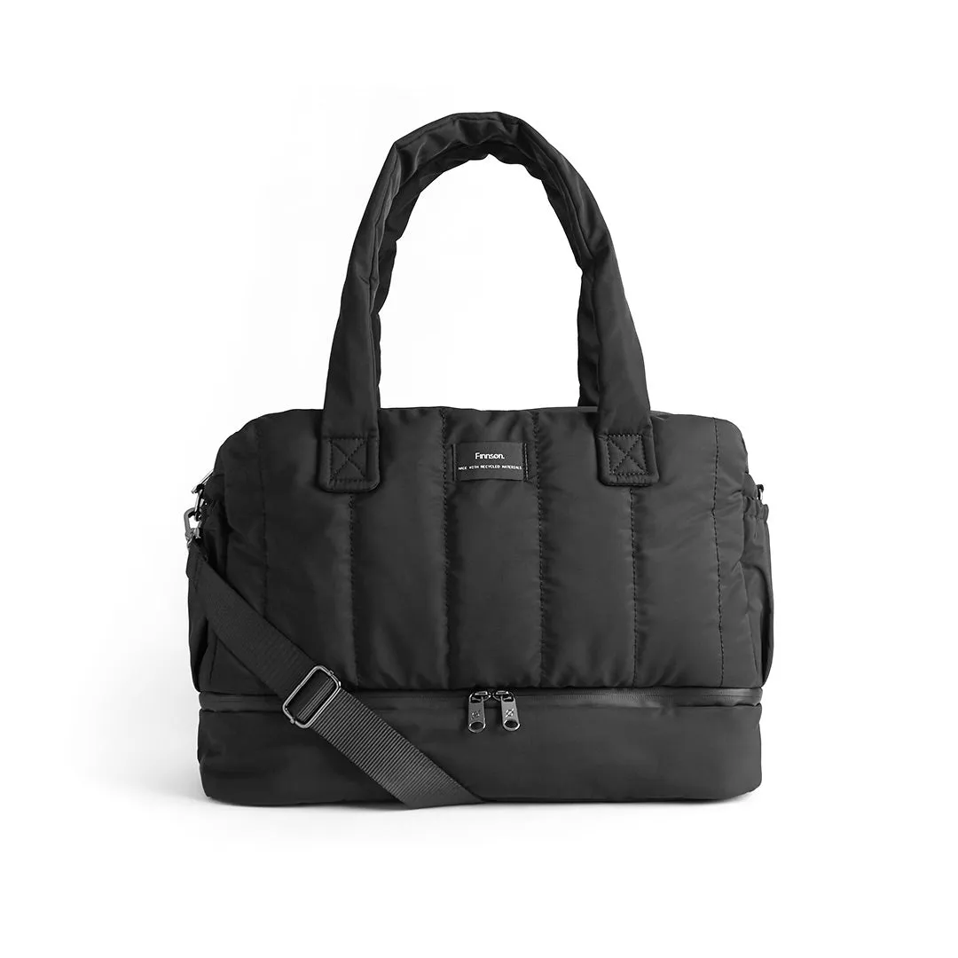 Finnson Innes Eco Holdall Changing Bag With Changing Mat - Black