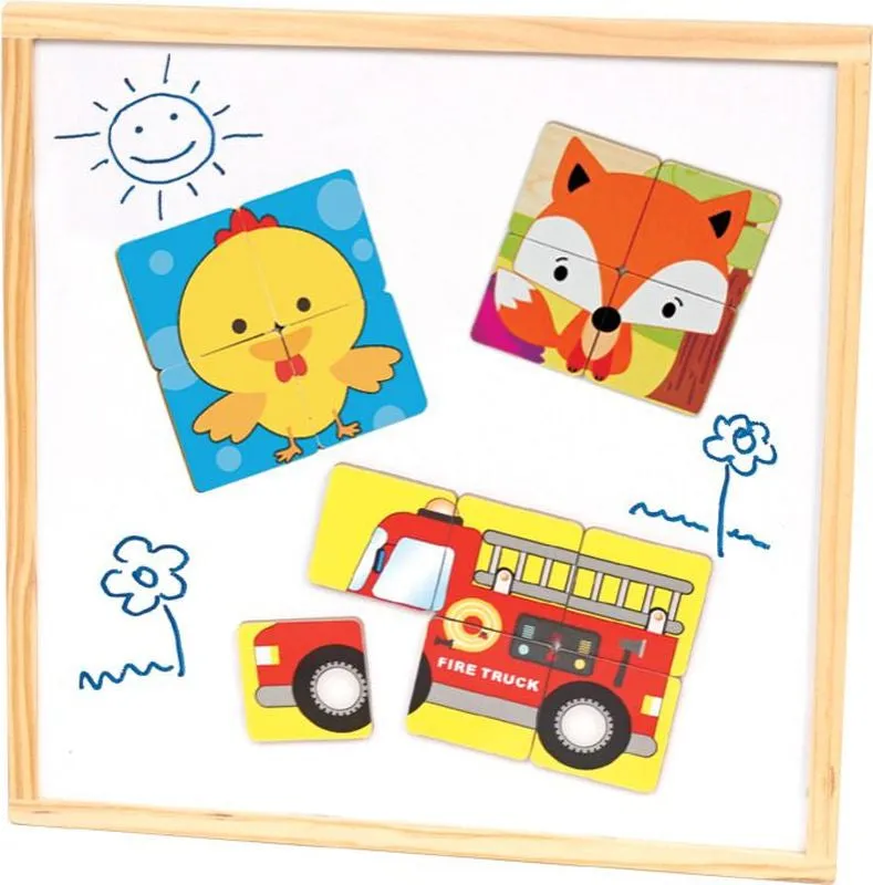 First Learning 3 In 1 Magnetic Puzzle Farm Animals