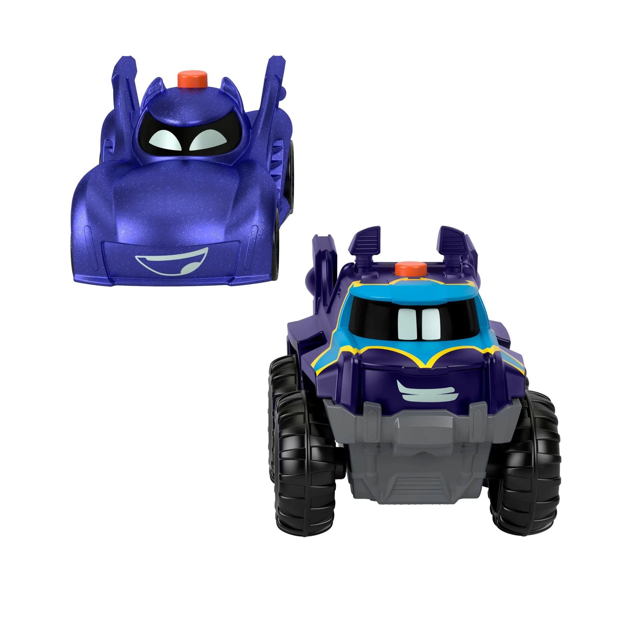 Fisher-Price Batwheels 1:55 Light Up 2 Pack-Batmobile & Buff