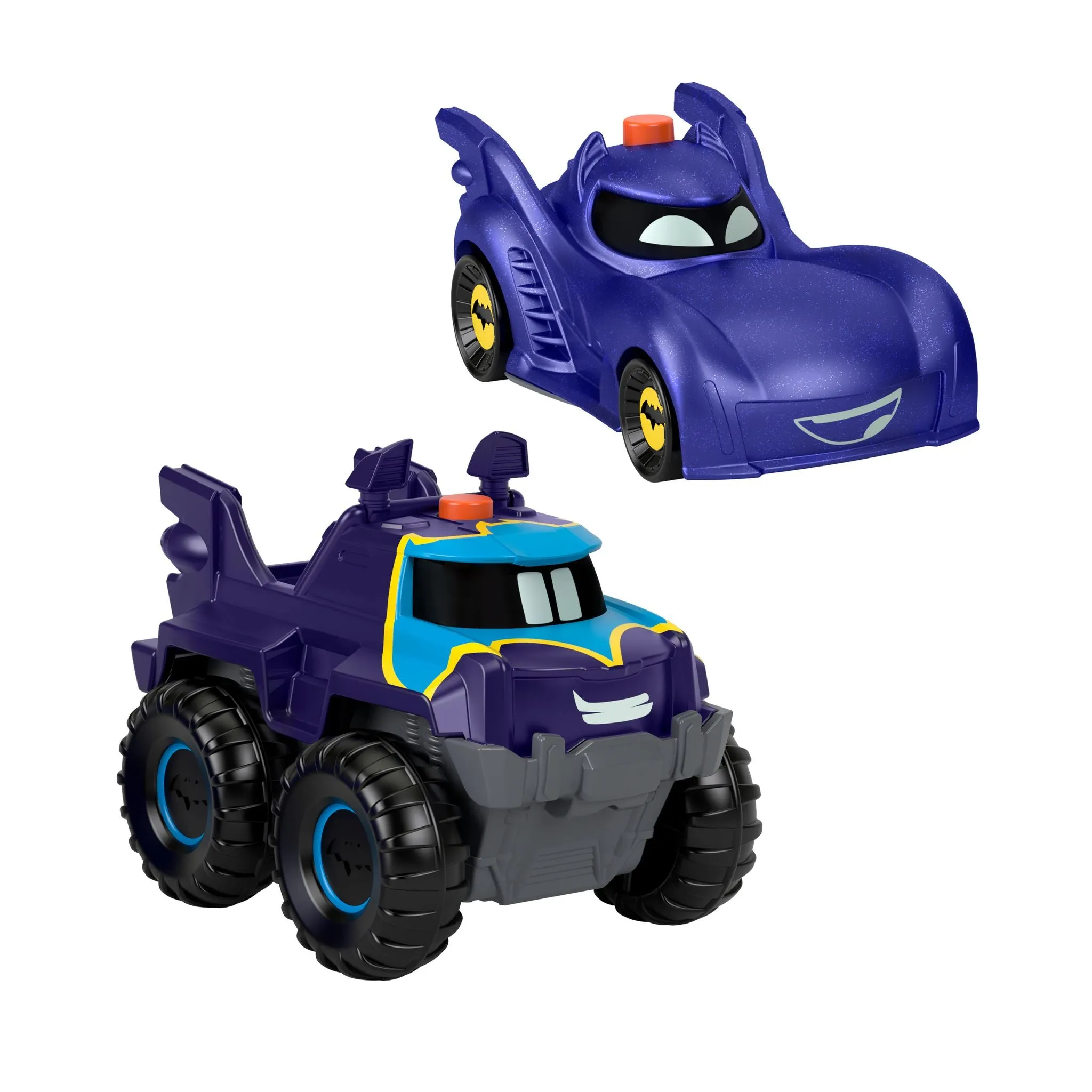 Fisher-Price Batwheels 1:55 Light Up 2 Pack-Batmobile & Buff