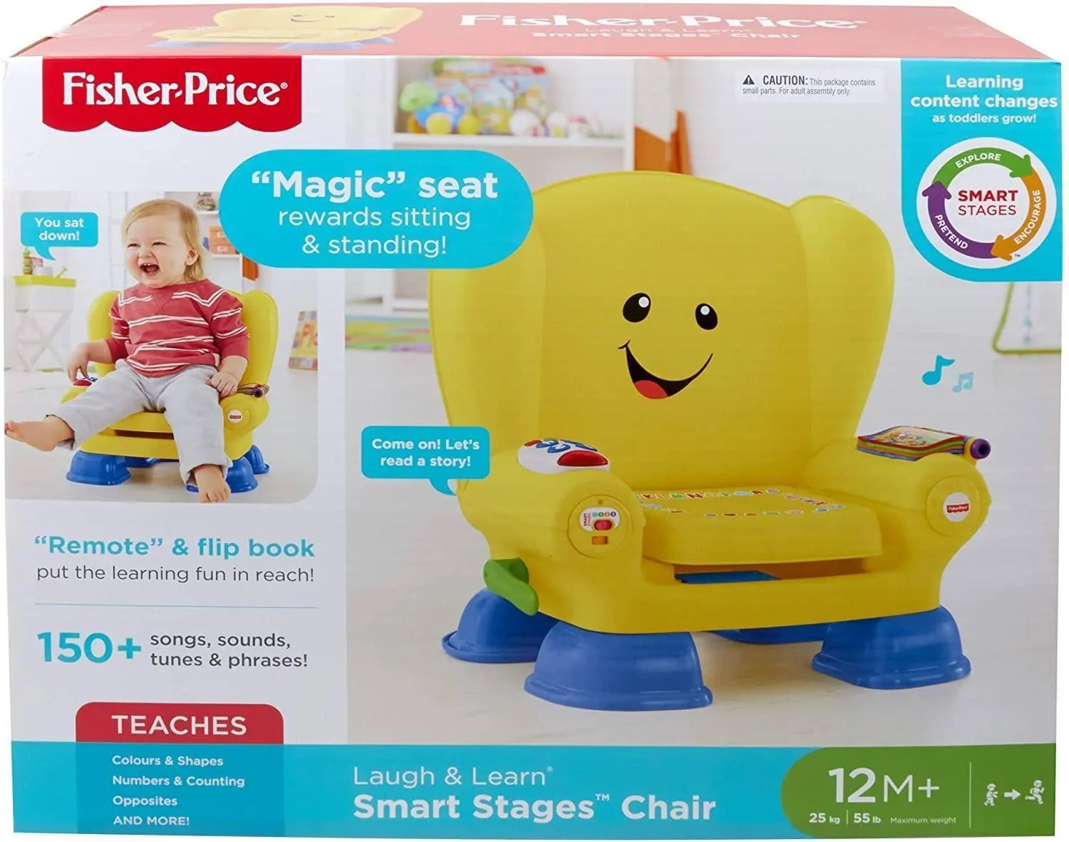 Fisher-Price Laugh & Learn Smart Stage Yellow Activity Chair