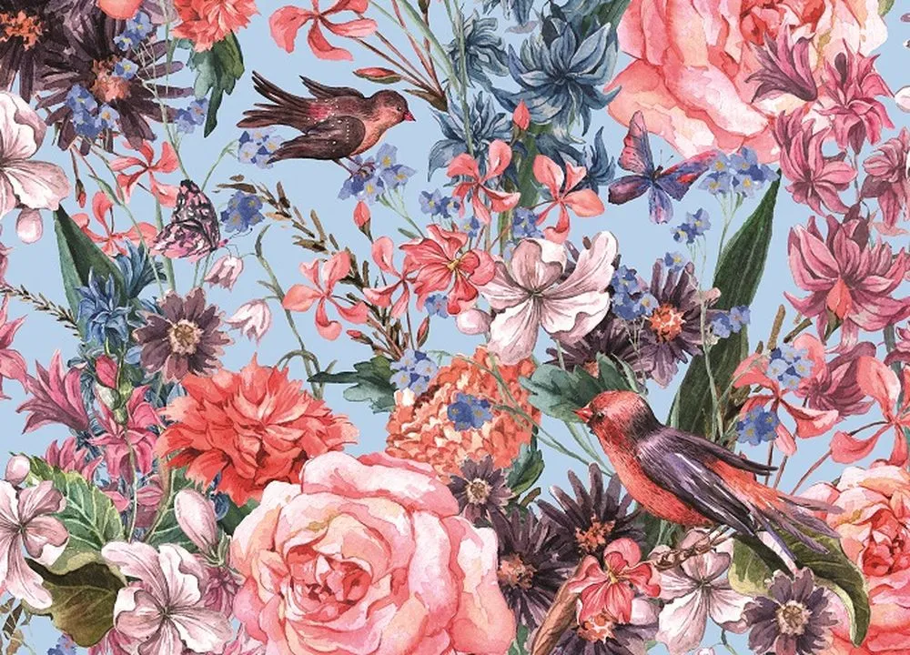 Flowers & Birds 1000 Piece Jigsaw Puzzle