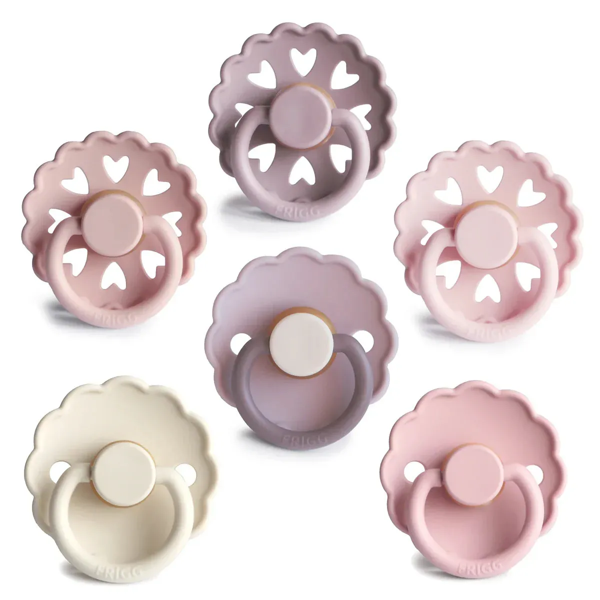 FRIGG 6-Pack Pacifier Set | Blooming Love