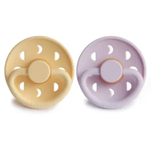 FRIGG MOON Mix Duo Pacifier | Pale Daffodil   Soft Lilac