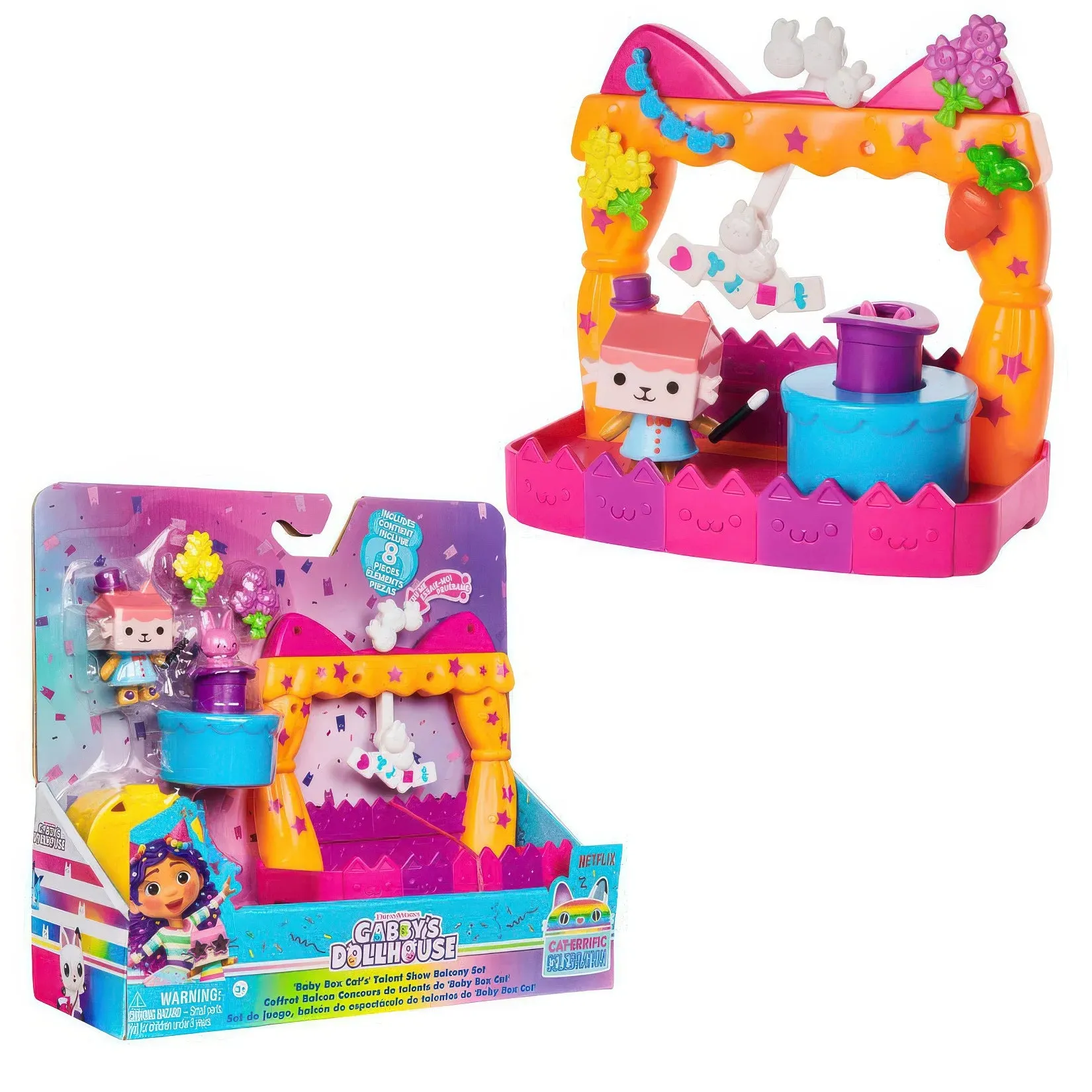 GABBY'S DOLLHOUSE Baby Box Talent Show Balcony Set