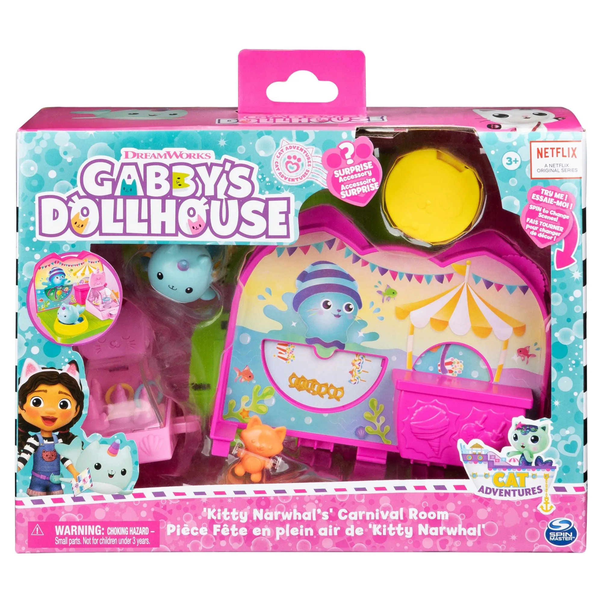 Gabby's Dollhouse Deluxe Room - Kitty Narwhals Carnival Room