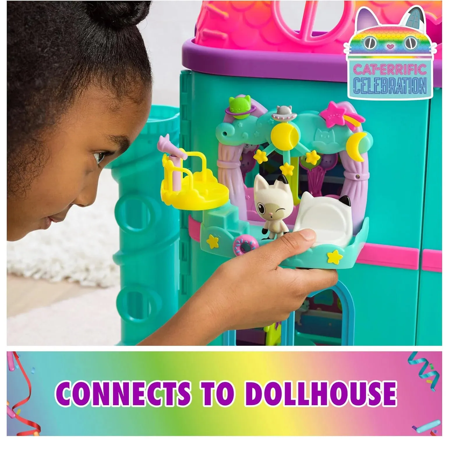 Gabby's Dollhouse Pandy Paws Dreamy Balcony Playset