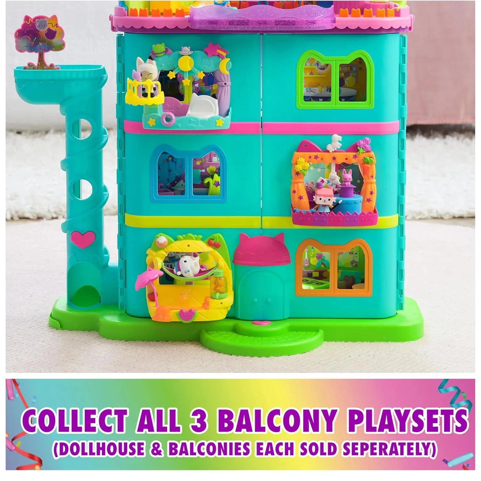 Gabby's Dollhouse Pandy Paws Dreamy Balcony Playset