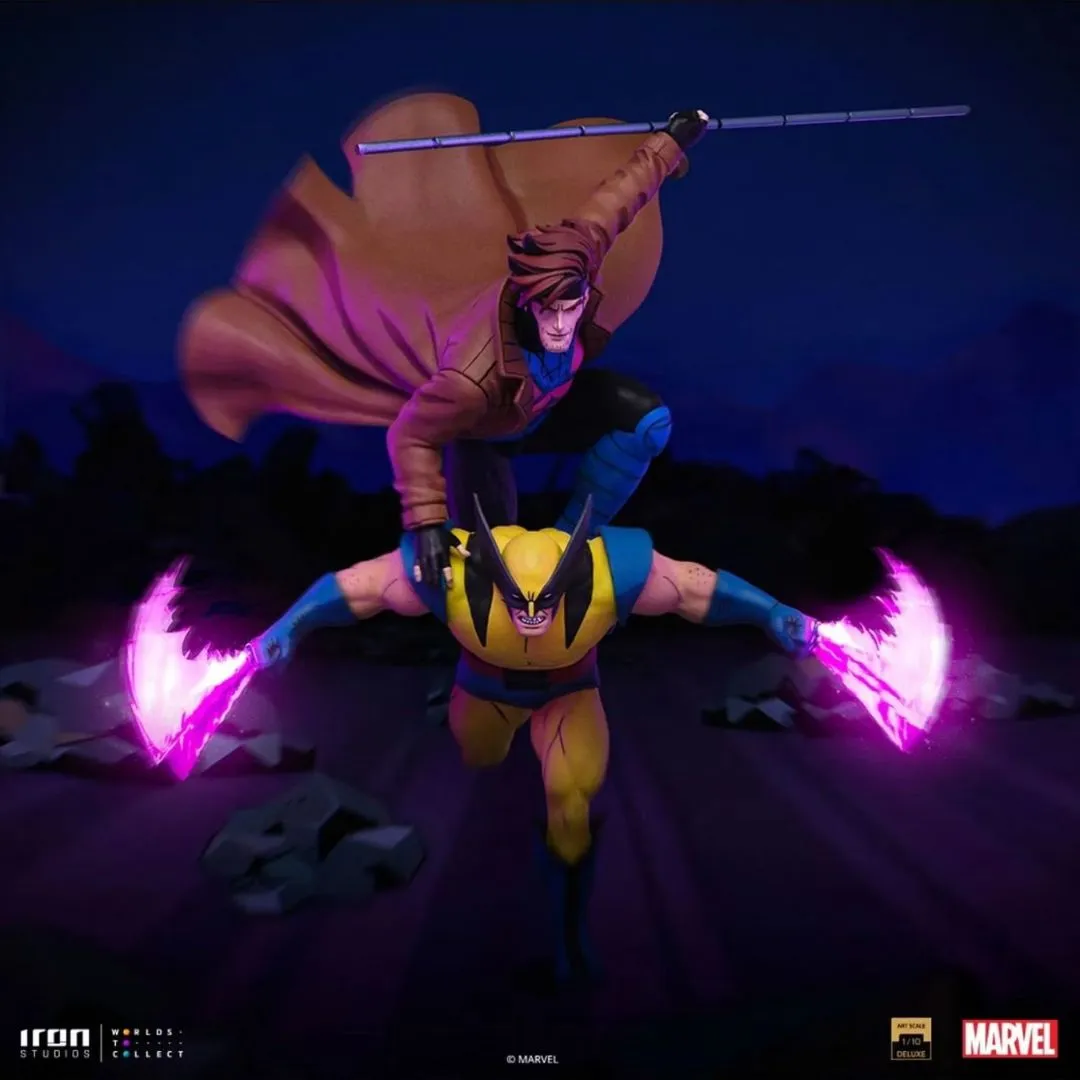 Gambit & Wolverine Deluxe Statue By Iron Studios