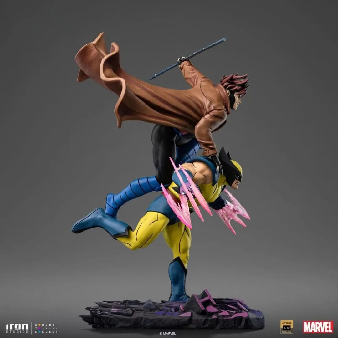 Gambit & Wolverine Deluxe Statue By Iron Studios