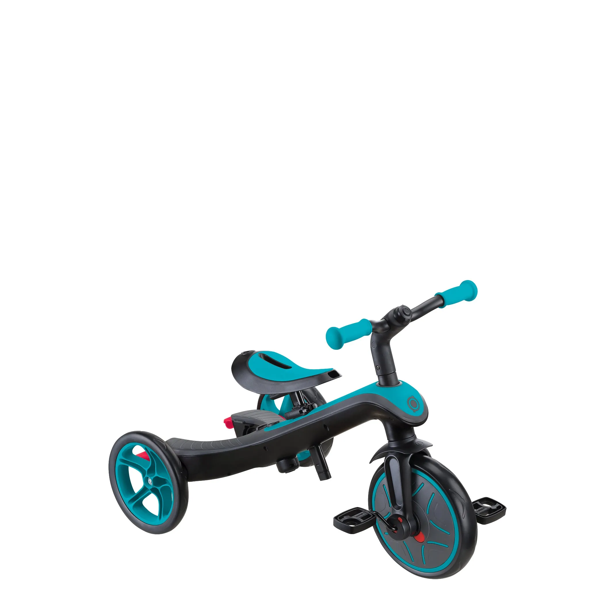 Globber Explorer Trike 4-In-1 - Teal (New Canopy, New Handlebar, New Handlegrip Skin) (10M - 5Y)