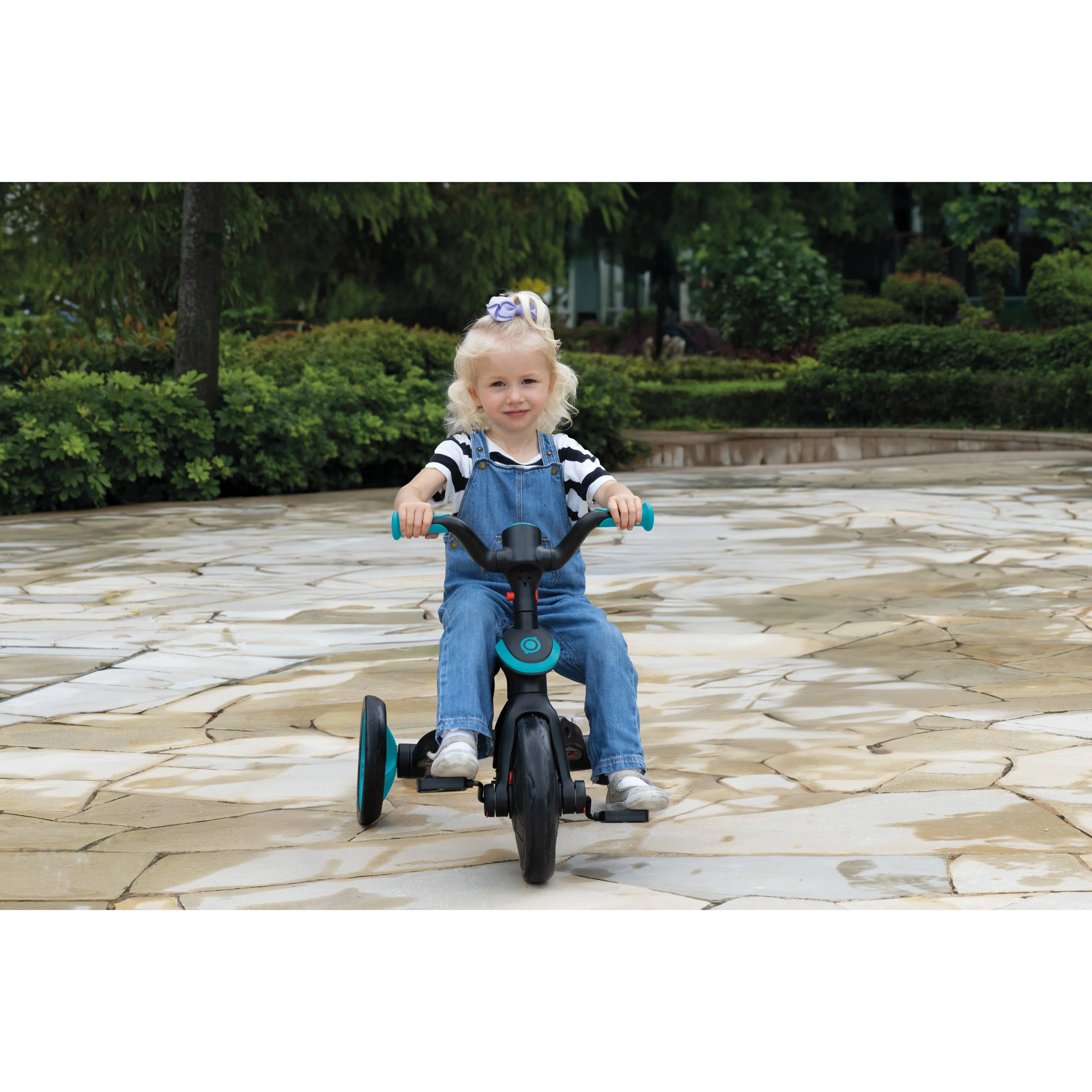 Globber Explorer Trike 4-In-1 - Teal (New Canopy, New Handlebar, New Handlegrip Skin) (10M - 5Y)
