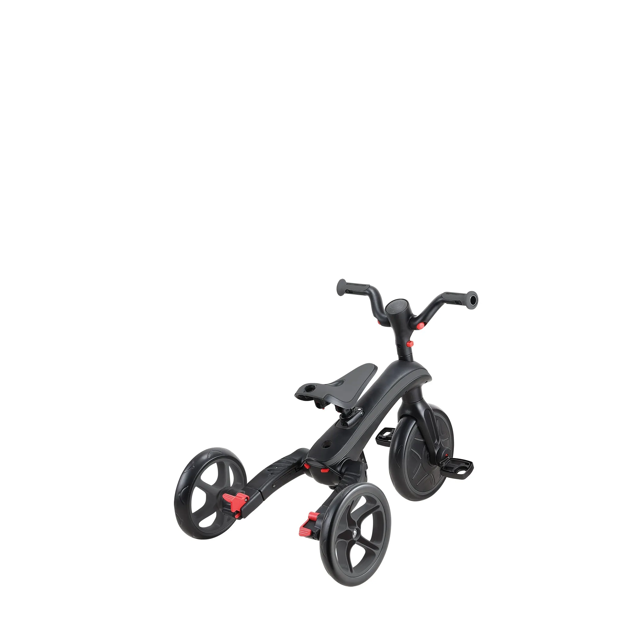 Globber Explorer Trike Foldable 4-In-1 - Black Grey (10M - 5Y)