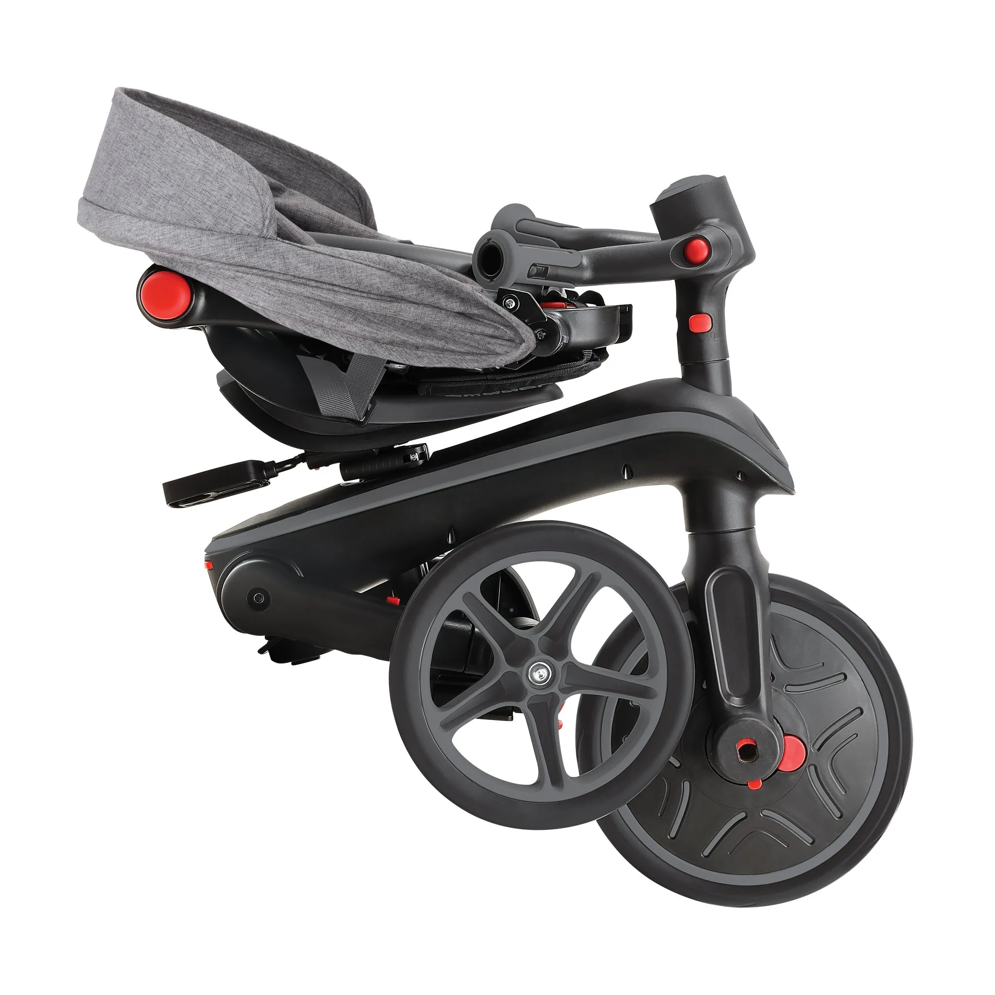 Globber Explorer Trike Foldable 4-In-1 - Black Grey (10M - 5Y)