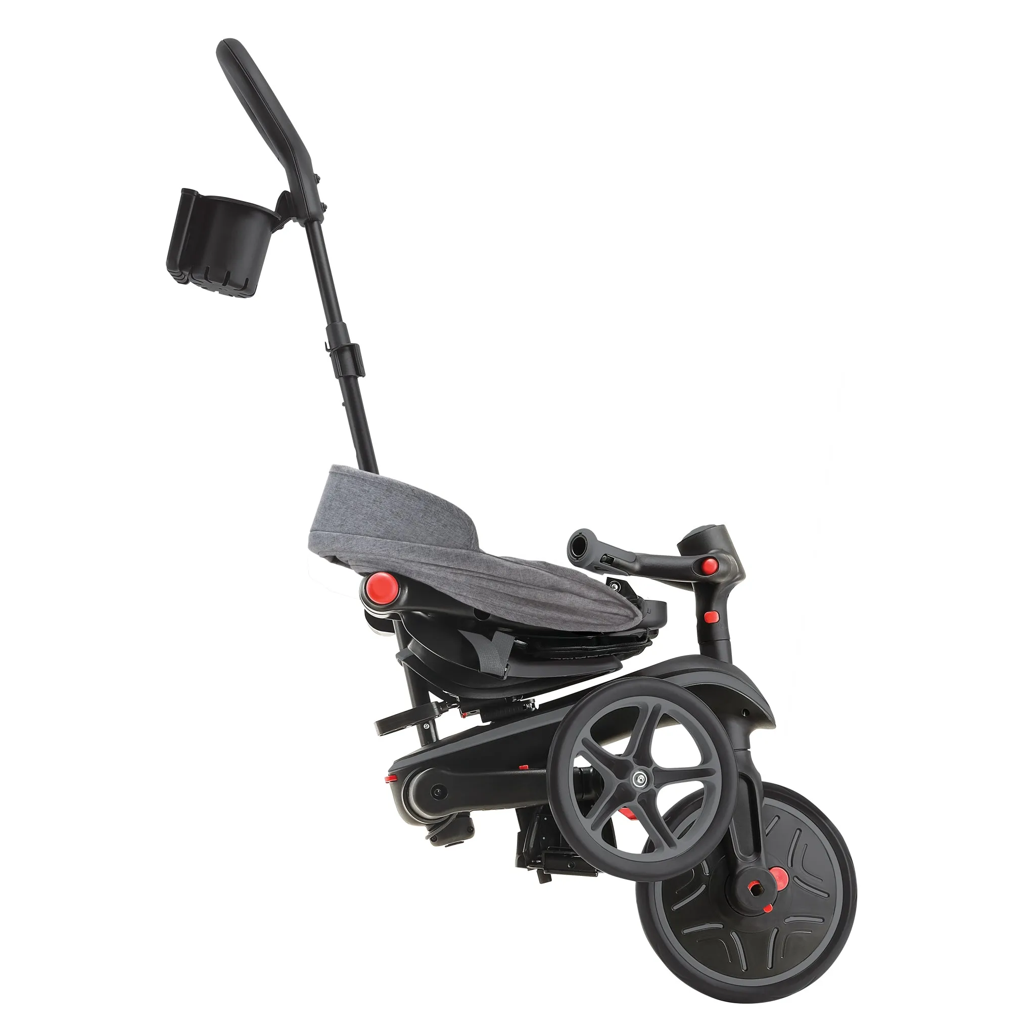 Globber Explorer Trike Foldable 4-In-1 - Black Grey (10M - 5Y)
