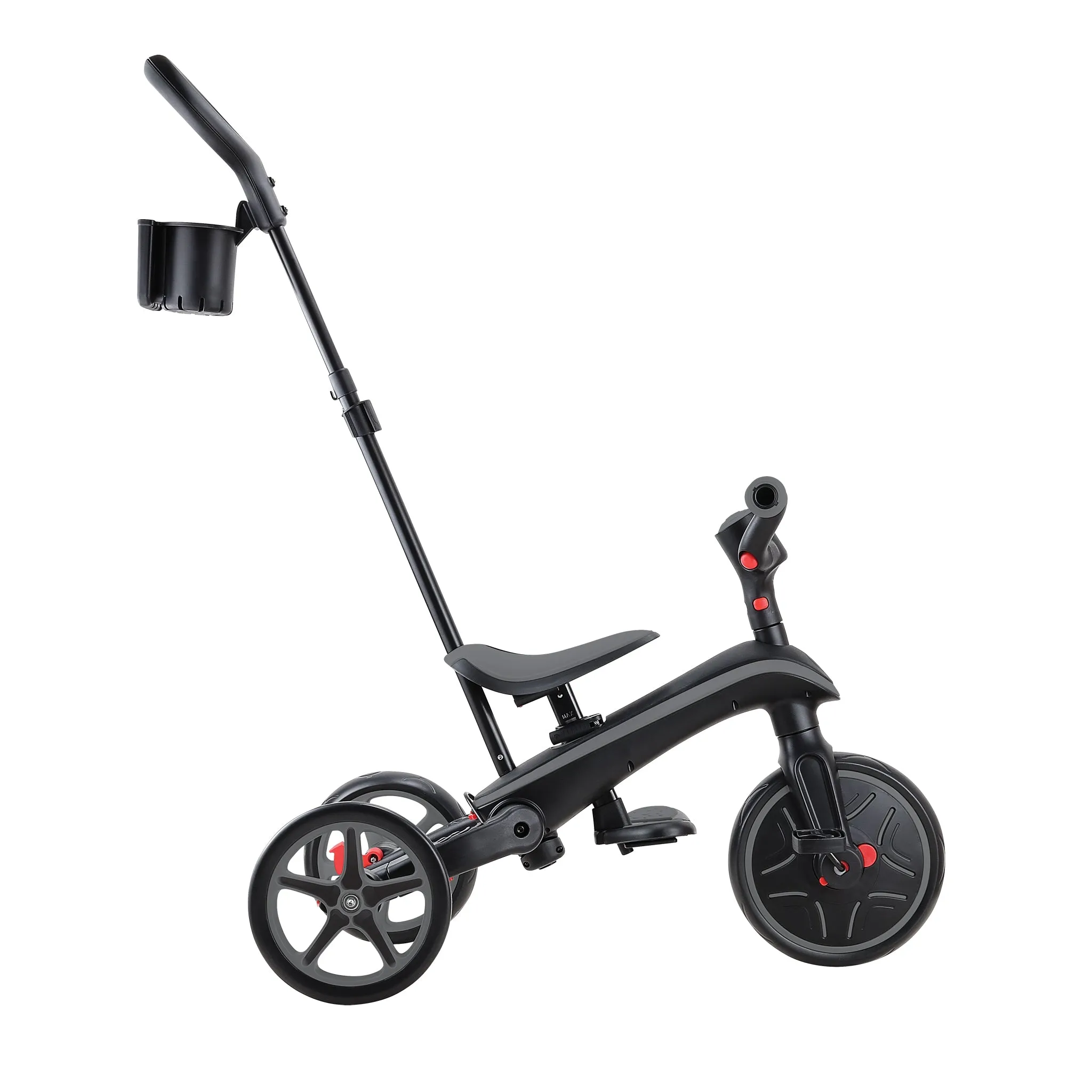 Globber Explorer Trike Foldable 4-In-1 - Black Grey (10M - 5Y)