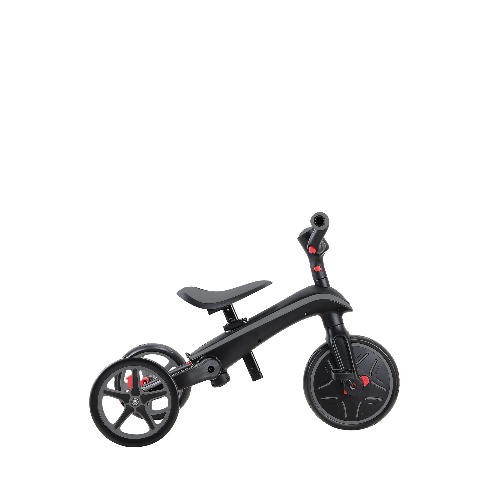 Globber Explorer Trike Foldable 4-In-1 - Black Grey (10M - 5Y)