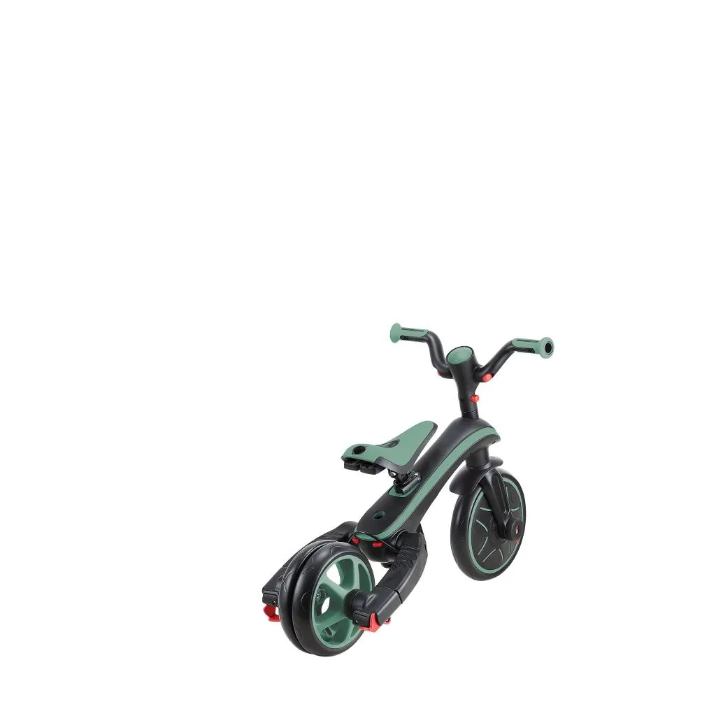 Globber Explorer Trike Foldable 4-In-1 - Olive (10M - 5Y)