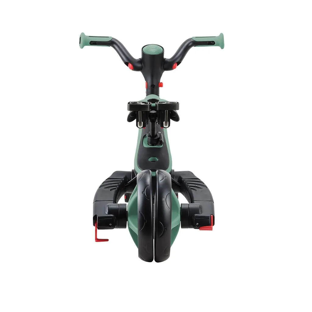 Globber Explorer Trike Foldable 4-In-1 - Olive (10M - 5Y)