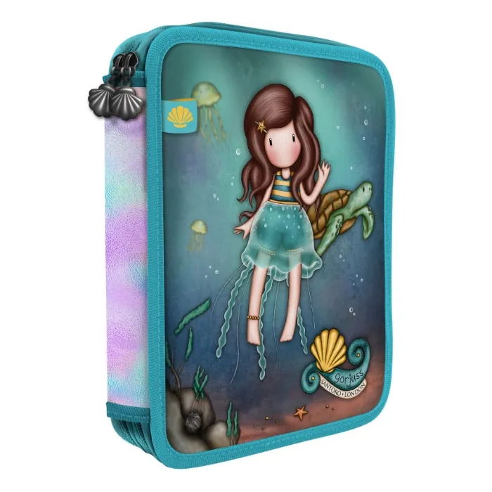 Gorjuss Making Waves Double Filled Pencil Case