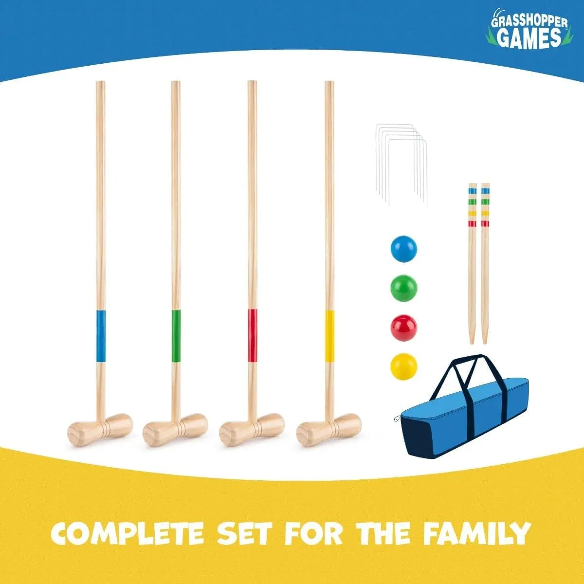 Grasshopper Games Croquet Set