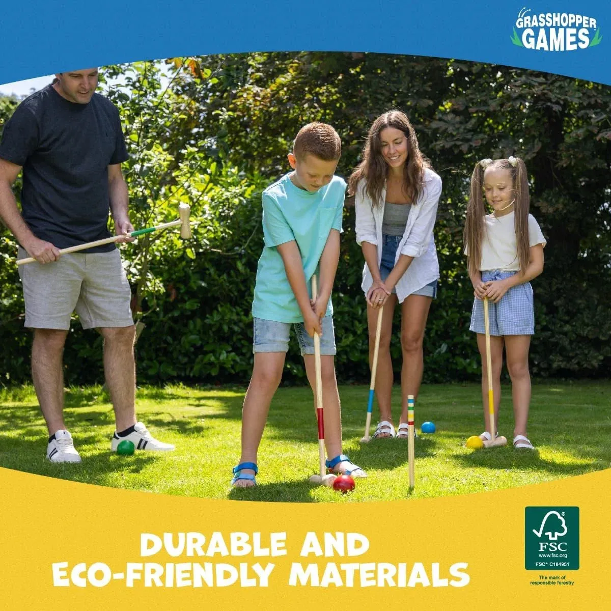 Grasshopper Games Croquet Set