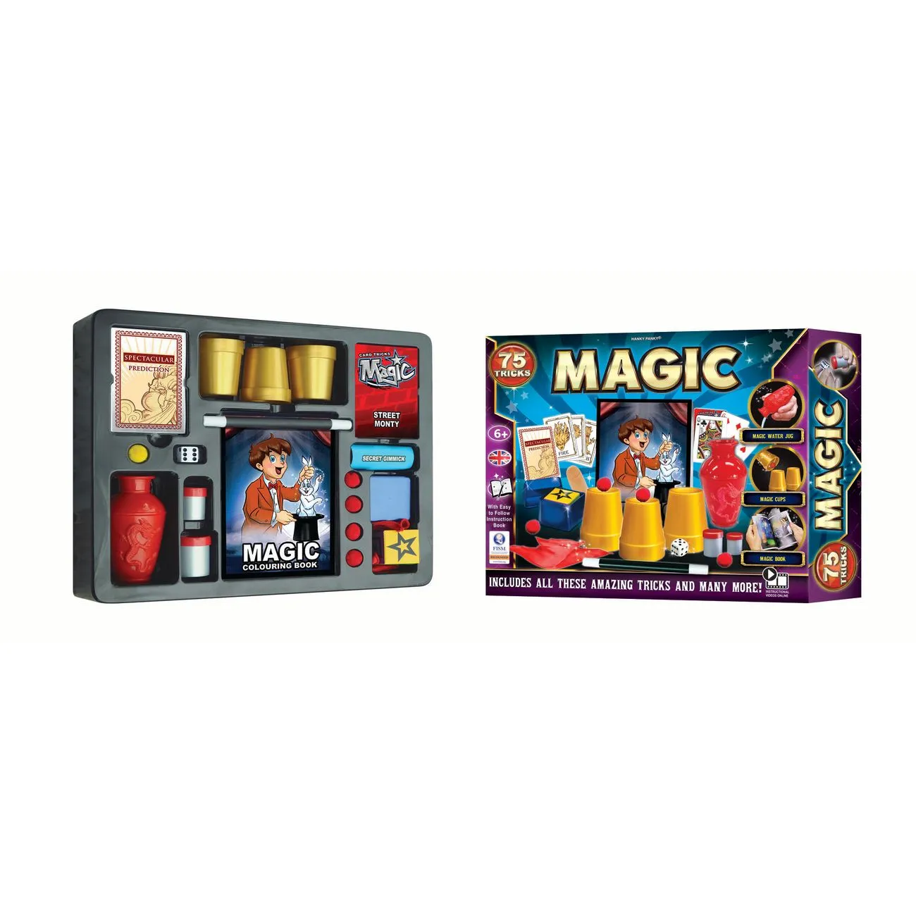 Hanky Panky Magic Set 75 Tricks