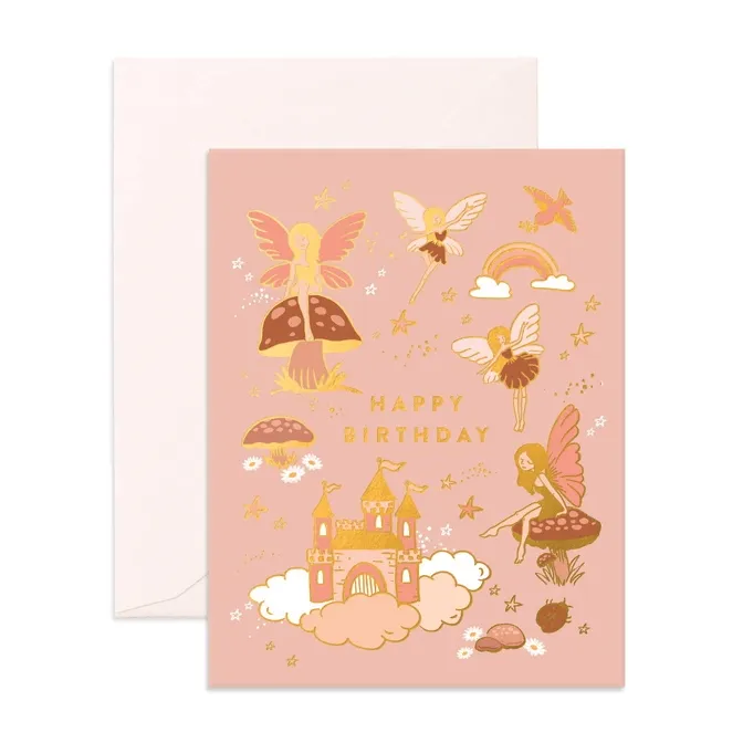Happy Birthday Fairies Greeting Card